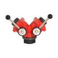 Protek 654025 Self Locking Hydrant Wye Valve (1) 2-1/2" Female Inlet x (2) 2-1/2" Outlets, FREE SHIPPING