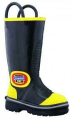 Croydon Rubber Fire Boots - CLOSEOUT, Nomex/Kevlar Lined, Medium Sizes, FREE SHIPPING (stock photo) see available sizes below